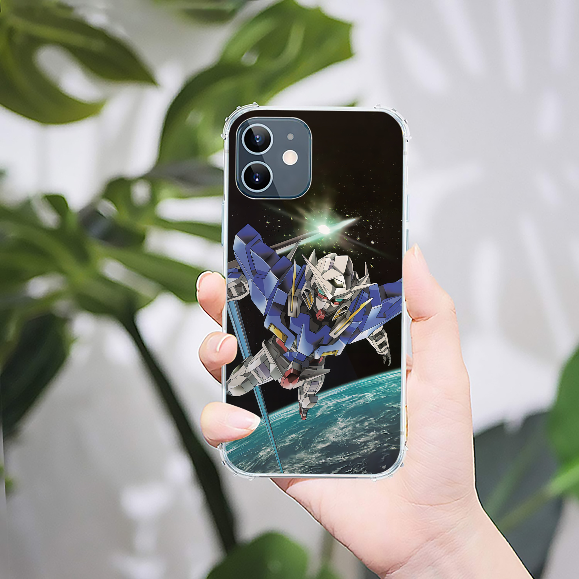 （画像用） 機動戦士ガンダム Mobile Suit Gundam 【iPhone 12シリーズ対応】透明スマホケース（クリアソフトケース）